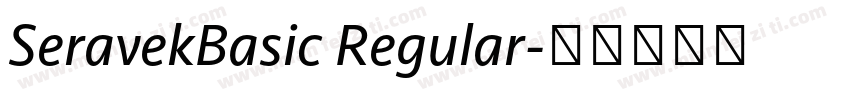 SeravekBasic Regular字体转换